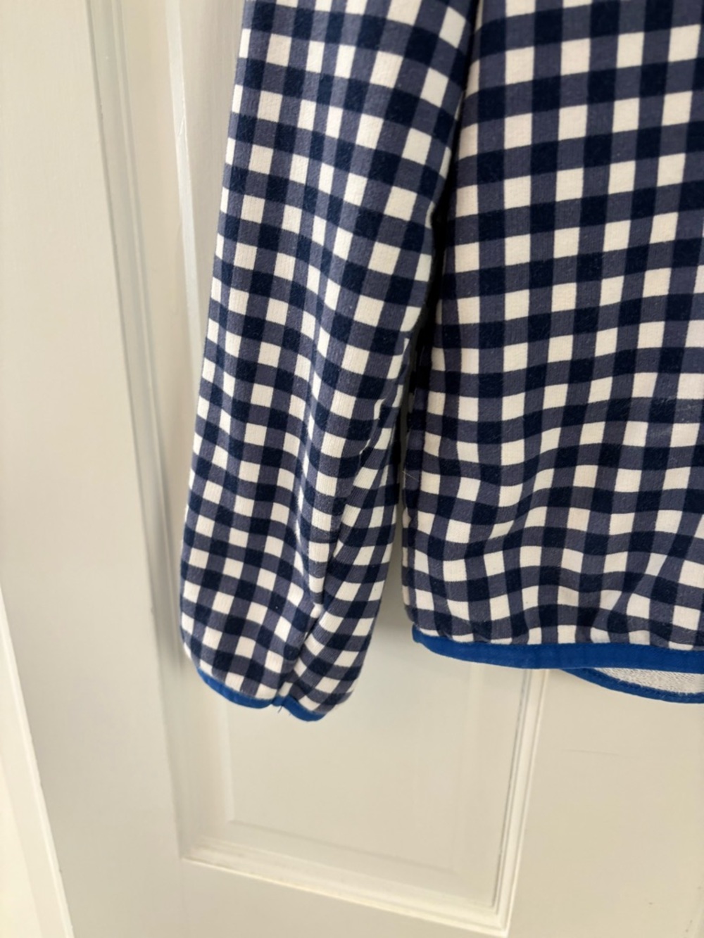 Draper James Blue & Navy Gingham Snap Pullover - Picture 3 of 5
